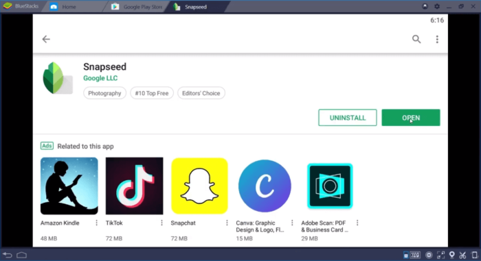 snapseed apk for pc free download